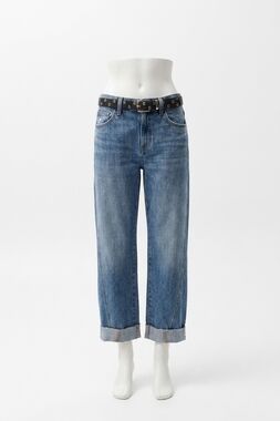 NEW PISTOLA kacey mid rise cuffed boyfriend jeans in laguna